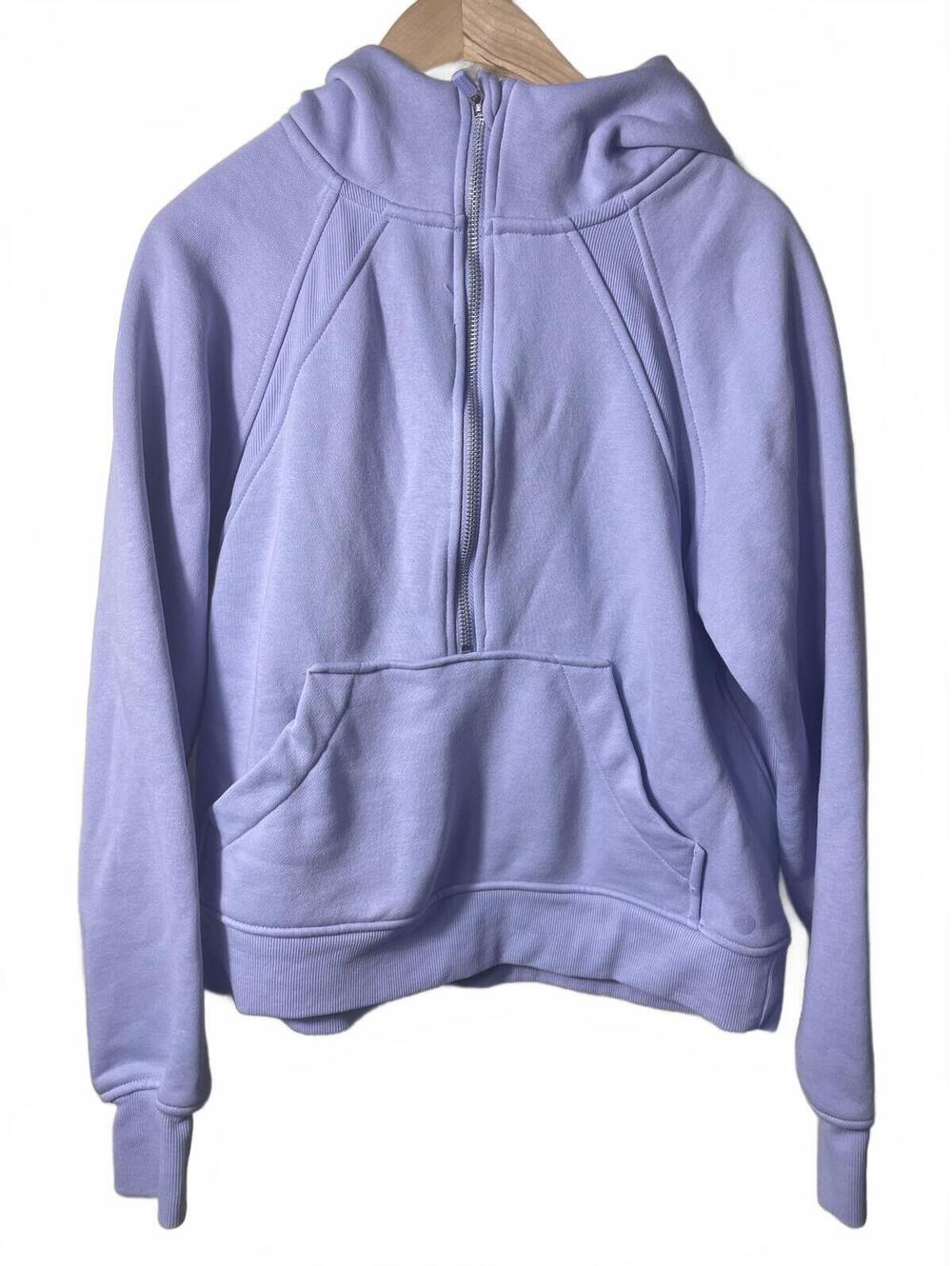 Danskin Sweat Shirt Hoodie Womens Size Small Purple Half Zip Athletic Sporty - Picture 8 of 9